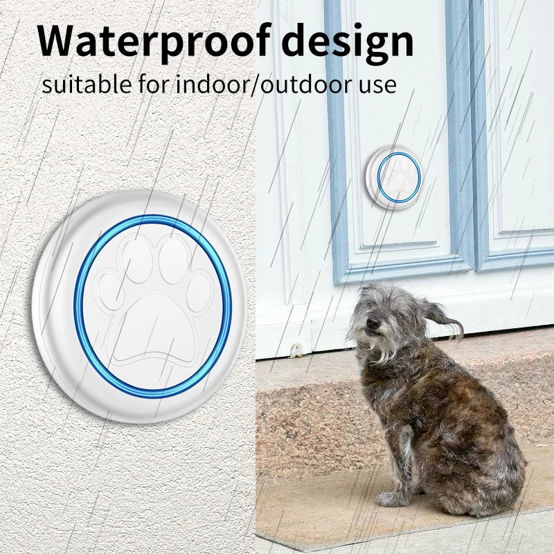 Wireless Smart Dog Doorbell for Potty Training – 984 ft Range