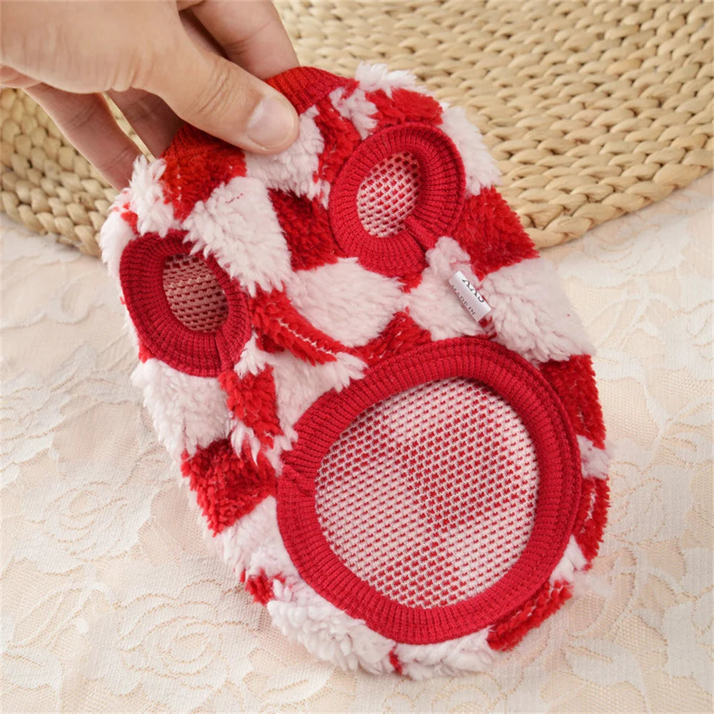 Winter Bunny Kitten Sweater Warm Fleece Small Animal Pullover Fruit Print Rabbit Guinea Pig Chinchillas Jacket Mascotas Clothing