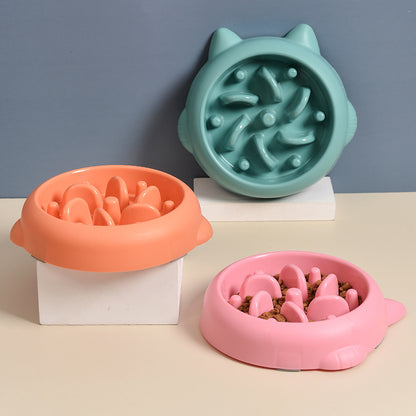 Anti-Gulp Slow Feeder Bowl for Dogs & Cats
