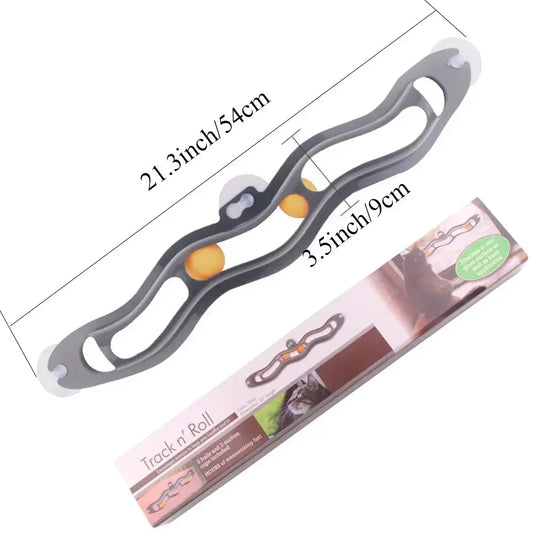 Suction-Cup Window Track Ball Toy for Cats