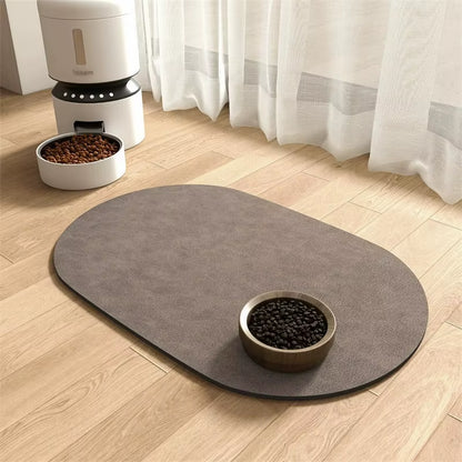 Quick-Dry Absorbent Pet Food & Water Mat