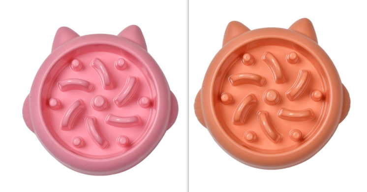 Anti-Gulp Slow Feeder Bowl for Dogs & Cats