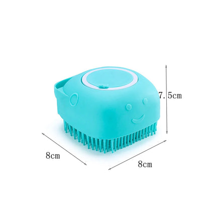 Pet Bath Massage Gloves Soft Safety Silicone for Puppy Dog Cat Grooming Bathroom Tools Mascotas Accessories