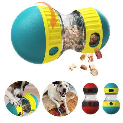 Interactive Dog Treat Dispenser Tumbler Toy