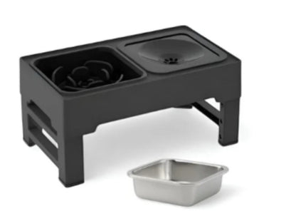 Adjustable Elevated Double Dog Bowl Stand