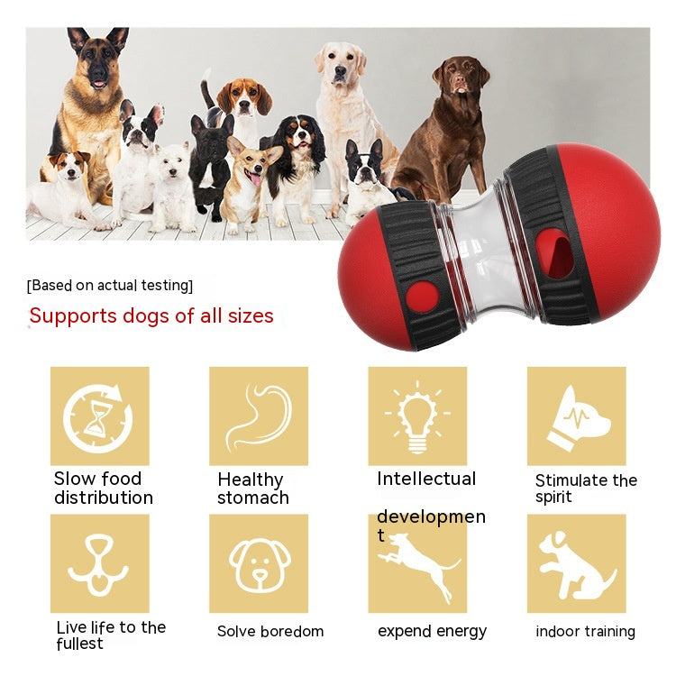 Interactive Dog Treat Dispenser Tumbler Toy