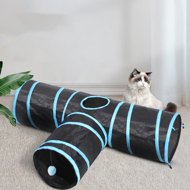 Foldable Cat Tunnel & Climbing Play Toy