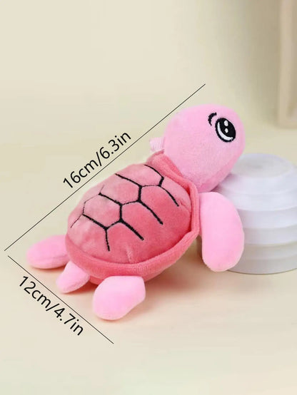 Squeaky Turtle Dental Chew Toy for Dogs