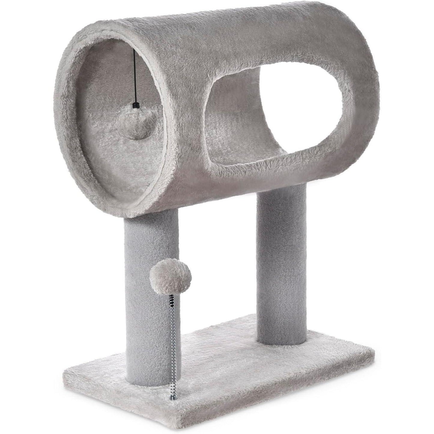 Compact Cat Tree with Tunnel & Scratching Posts