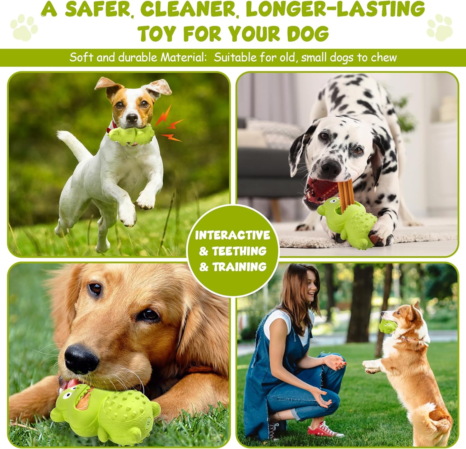 Natural Rubber Squeaky Dog Chew Toy