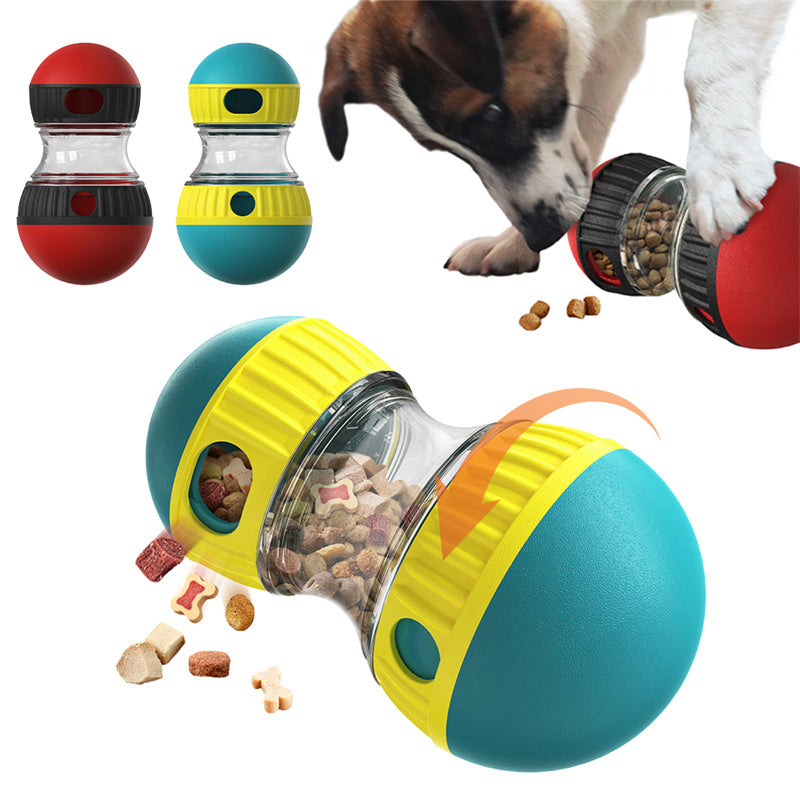 Interactive Dog Treat Dispenser Tumbler Toy