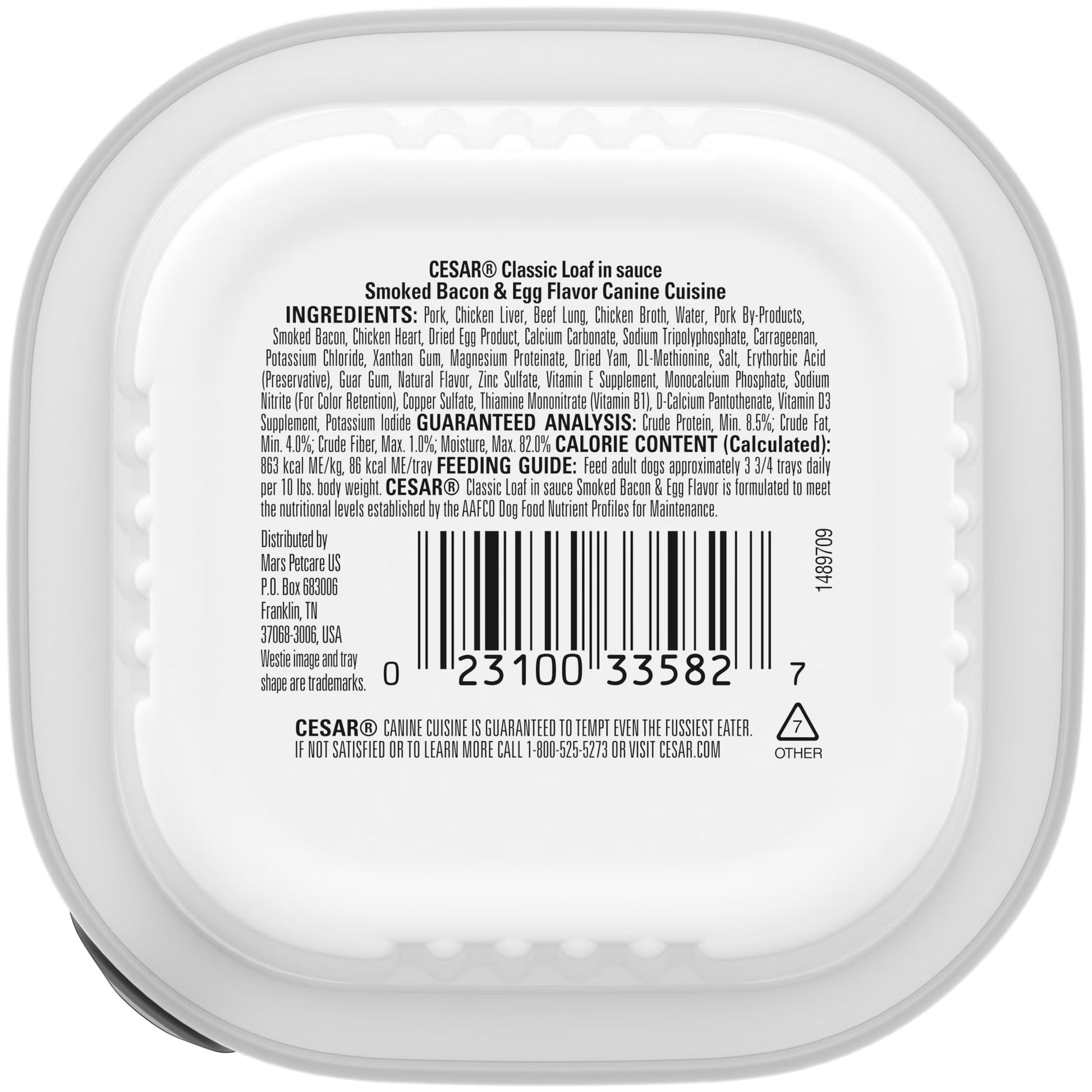 (6 Pack)  Classic Loaf in Sauce Wet Dog Food, Bacon & Egg Flavor, 3.5 Oz. Easy Peel Tray