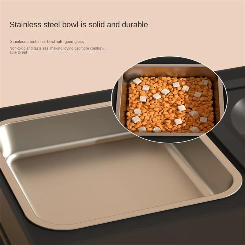 Adjustable Elevated Double Dog Bowl Stand