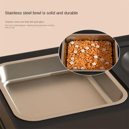 Adjustable Elevated Double Dog Bowl Stand