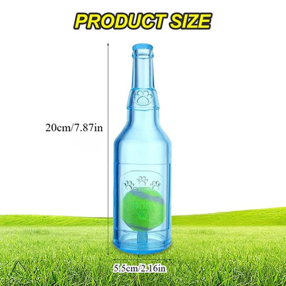 Water Bottle Dog Toy for Aggressive Chewers, Squeaky Water Bottle Dogs Chew Toysn Interactive Pet Toys to Exercise and Accompany