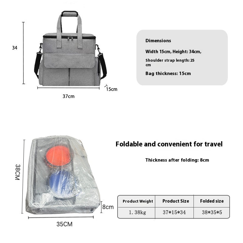 Six-Piece Dog Travel Organizer Kit