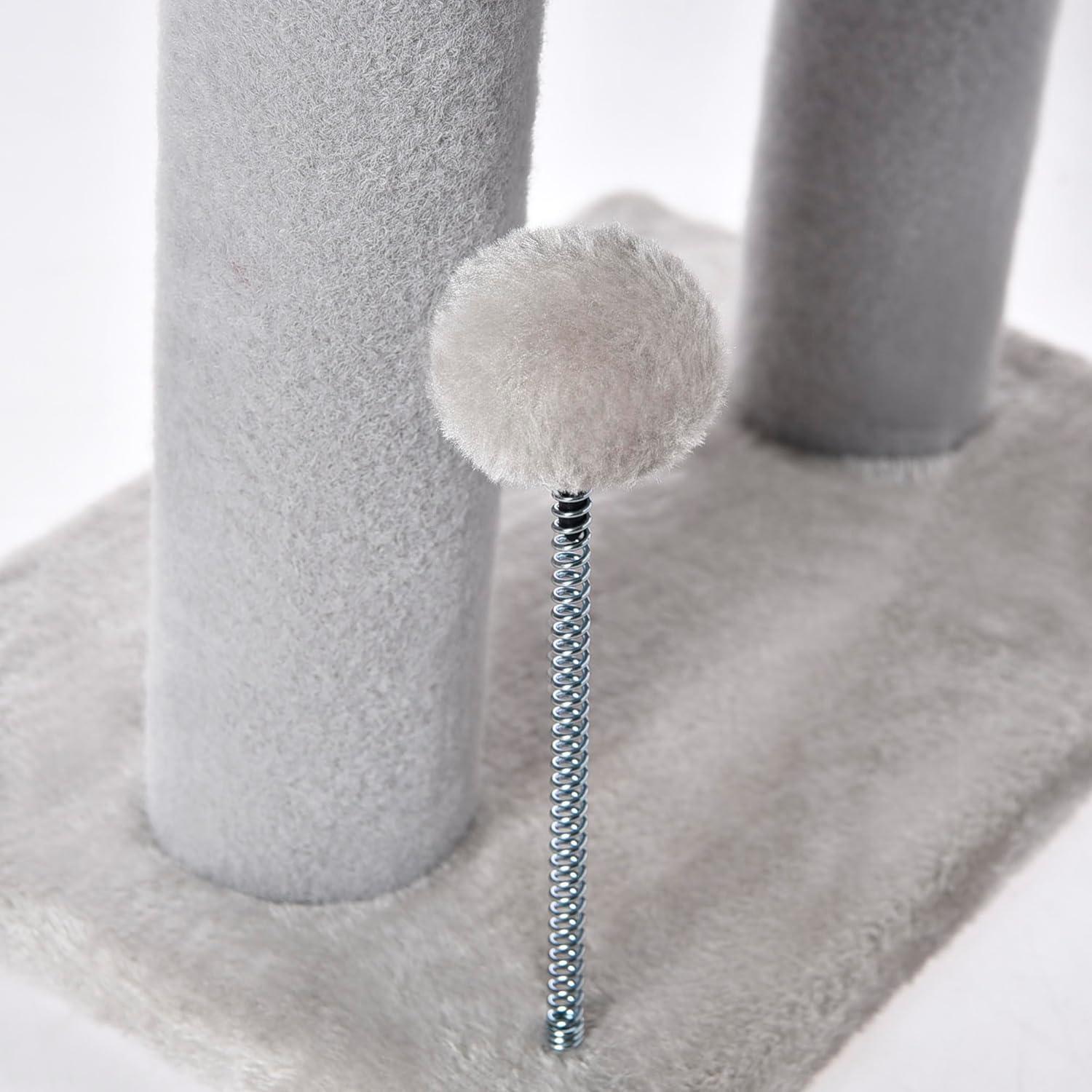 Compact Cat Tree with Tunnel & Scratching Posts