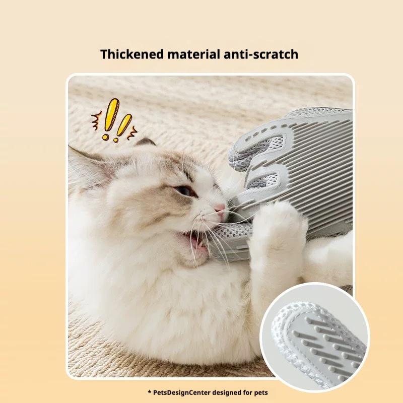 2-In-1 Pet Grooming Gloves & Brushes for Cats and Dogs High-Efficiency Hair Removal & Massage Glovesdouble-Sided Hair Removalanti-Scratch & Bite Protectioncleaning & Grooming