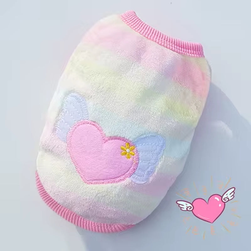 Soft Fleece Pet Dog Clothes for Small Dogs Cats Coats Jackets Vest Winter Warm Cute Pet Clothing for Dog Clothes Sweater Costume