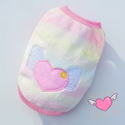Soft Fleece Pet Dog Clothes for Small Dogs Cats Coats Jackets Vest Winter Warm Cute Pet Clothing for Dog Clothes Sweater Costume