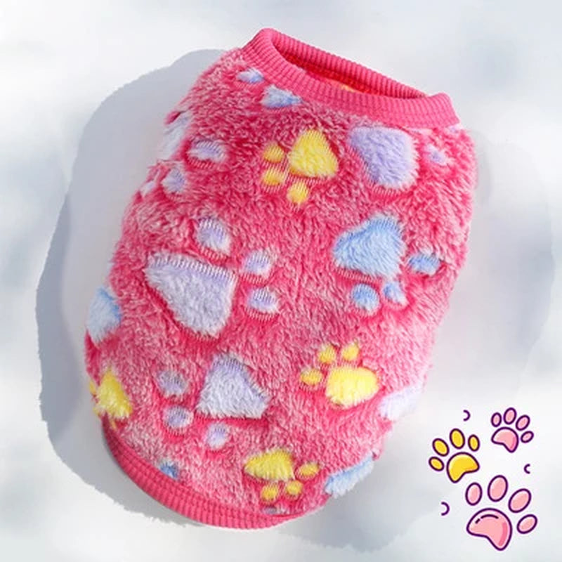 Soft Fleece Pet Dog Clothes for Small Dogs Cats Coats Jackets Vest Winter Warm Cute Pet Clothing for Dog Clothes Sweater Costume
