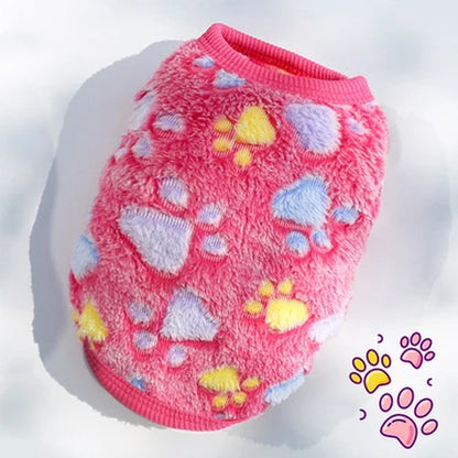 Soft Fleece Pet Dog Clothes for Small Dogs Cats Coats Jackets Vest Winter Warm Cute Pet Clothing for Dog Clothes Sweater Costume