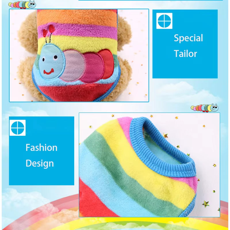 Soft Fleece Pet Dog Clothes for Small Dogs Cats Coats Jackets Vest Winter Warm Cute Pet Clothing for Dog Clothes Sweater Costume
