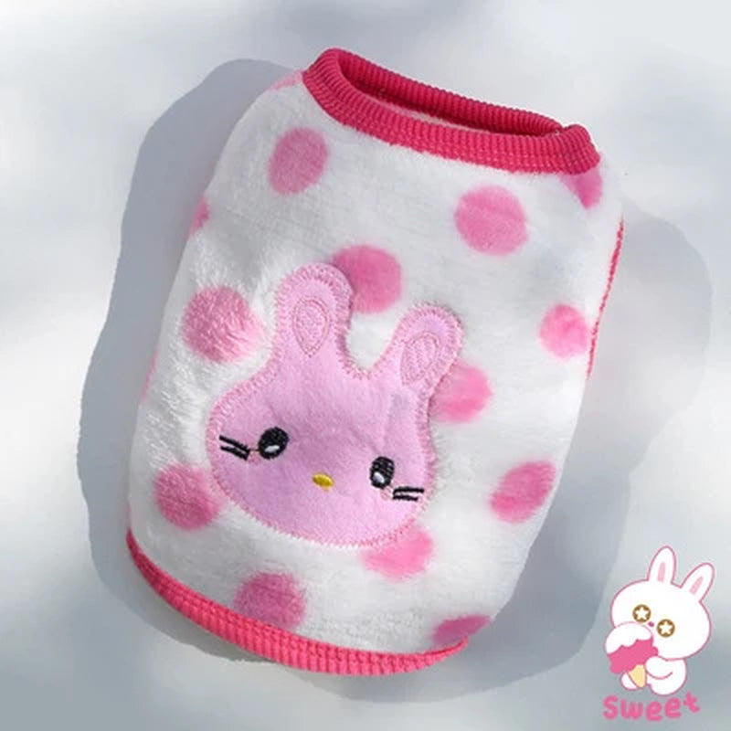 Soft Fleece Pet Dog Clothes for Small Dogs Cats Coats Jackets Vest Winter Warm Cute Pet Clothing for Dog Clothes Sweater Costume