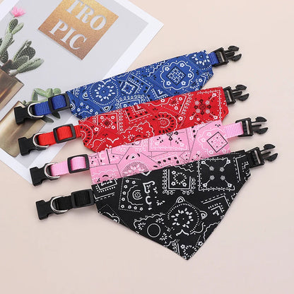 Adjustable Triangular Bandage for Pet Dog Cat Washable Scarf Bandana Collar Bibs Cat Neck Decor Birthday Party Dress Up