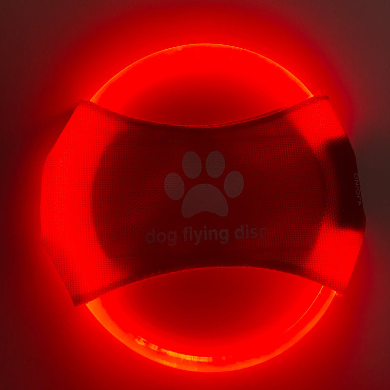 LED Light-Up Dog Flying Disc Toy