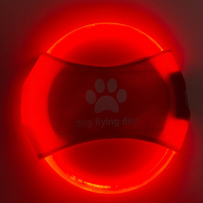 LED Light-Up Dog Flying Disc Toy
