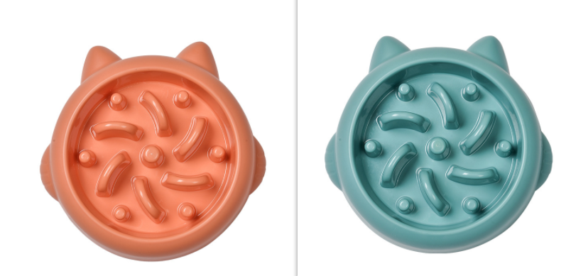 Anti-Gulp Slow Feeder Bowl for Dogs & Cats