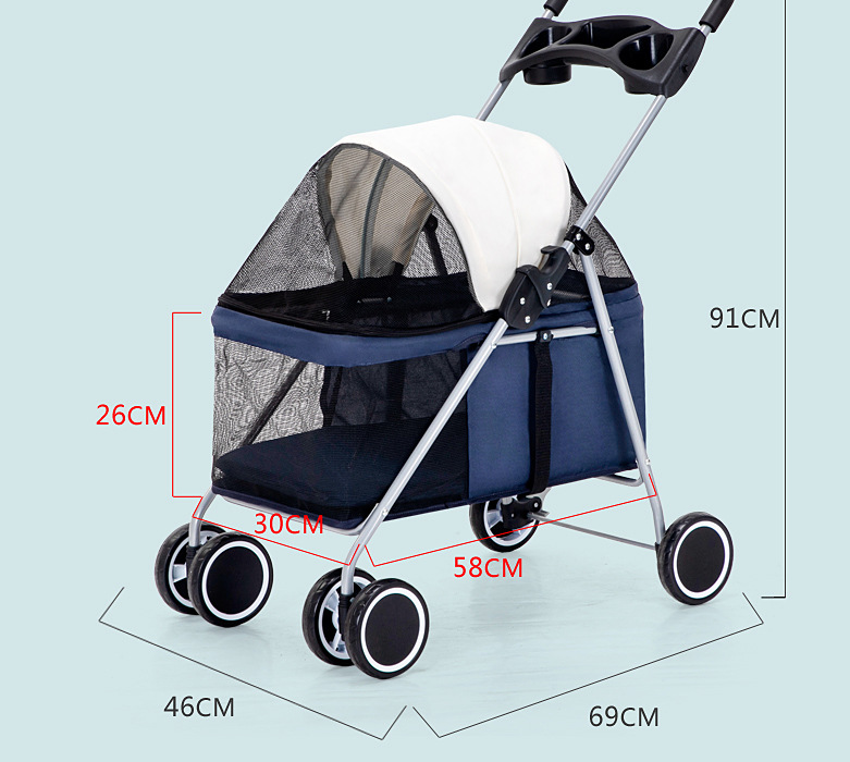 Lightweight Foldable Pet Stroller