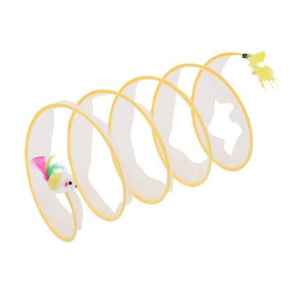 S-Shaped Interactive Cat Tunnel Toy