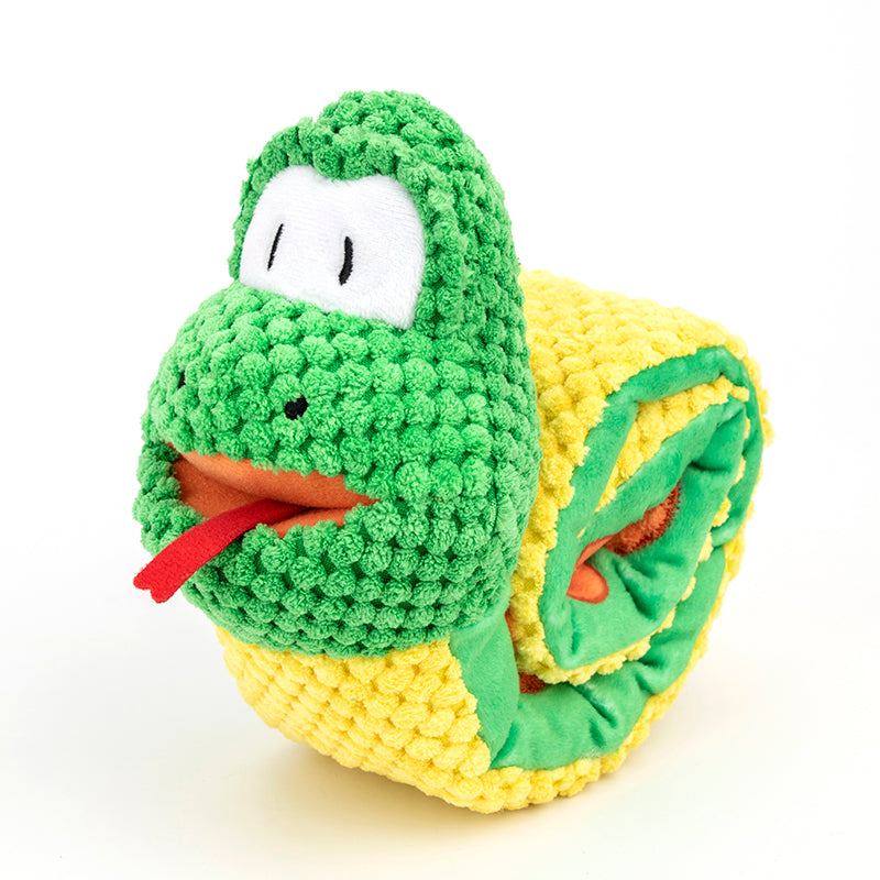 Snake Snuffle Toy Squeaky Dog Toys Boredom Stress Relief Game, Dog Puzzle Plush Toy IQ Training, Snuffle Toys for Dogs Foraging Instinct Training, Dog Chew Toy Treat Dispenser