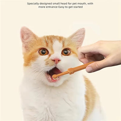 Double-Ended 360° Silicone Pet Toothbrush