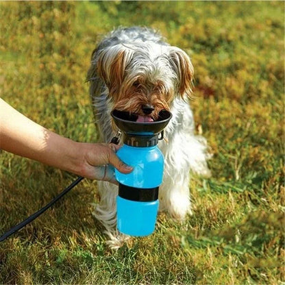 500Ml Outdoor Portable Pet Dog Water Bottle Extrusion Large Dog Travel Water Cup Drinking Water Feeder Bowl for Dog Cat
