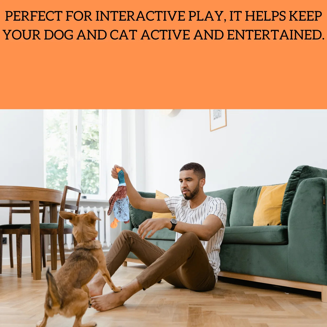 Plush Duck Dog Toy | Mallard-Shaped Toy | Duck-Shaped Pet Toys | Squeak Duck Dog Toy | Duck Dog Toys for Large Dogs | Mallard Duck Dog Toy | Dog Chew Toys | Aggressive Chewers